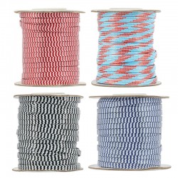 Polyester Cord Snake Effect Flat 4mm (20mtrs/spool)