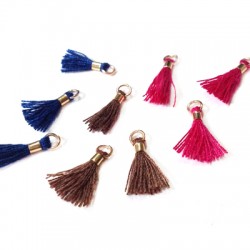 Cotton Tassel with Ring ~10-12mm