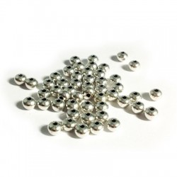 Brass Bead ~5x3.8mm (Ø 1.3mm) (sizes may vary)