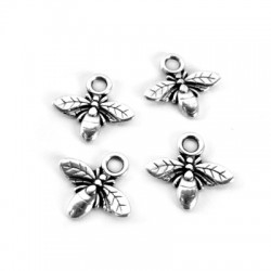 Zamak Charm Bee 16x10mm