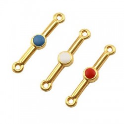 Zamak Connector Bar with Enamel 20mm (Ø 1.2mm)