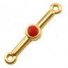 24K Gold Plated/ Fire Red