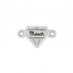 Zamak Connector Diamond “March” 19x11mm