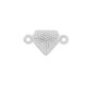 Zamak Connector Diamond “March” 19x11mm