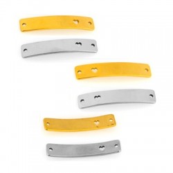 Stainless Steel 304 Connector Tag 6x30mm/1.15mm Ø1.2mm
