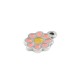 Zamak Charm Flower Daisy w/ Enamel 11mm