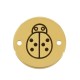 Brass Connector Round w/ Ladybug 15mm (Ø1.4mm)