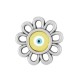 Zamak Connector Flower w/ Evil Eye & Enamel 15mm