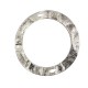 Brass Pendant Circle 2 Holes 60mm