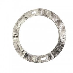 Pendentif Cercle en Laiton 2 Trous 60 mm