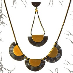 Pendentif Hémicycle en Métal/Laiton 20mm (Ø 1.8mm)