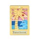 Plexi Acrylic Pendant “Tropical Summer” w/ Palm Tree 30x45mm