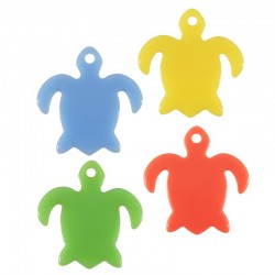 Plexi Acrylic Charm Sea Turtle 19mm