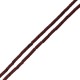 Lava Colored Silk Coated Tube Brown 4x13mm (40cm)