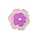 Plexi Acrylic Pendant Flower w/ Acrylic Pearl 30mm
