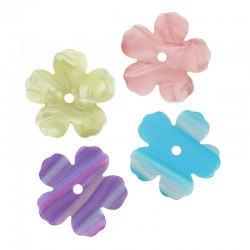 Plexi Acrylic Pendant Flower 30mm