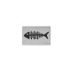 Ανοξείδωτο Ατσάλι 304 Στοιχείο Ψάρι Περαστό 12x8mm (Ø2mm)
