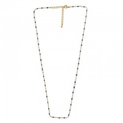 Stainless Steel 304 Necklace Chain w/ Enamel & Clasp 42cm