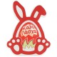 Plexi Acrylic Deco Bunny “Καλό Πάσχα” w/ Egg 120x94mm