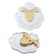 Πλέξι Ακρυλικό Μοτίφ Πρόβατο “Καλή Ανάσταση” 55x52mm