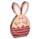Wooden w/ Plexi Acrylic Deco Egg Bunny 69x120mm