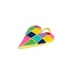 Enameled Zamak Pendant Heart 25x34mm