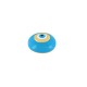 Enameled Brass Charm Round with Evil Eye 15mm