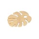 Enameled Zamak Pendant Leaf 30x35mm