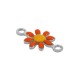 Enameled Stainless Steel 304 Connector Daisy Flower 7x13mm