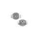 Poussettes Poussoirs pour Clous d'Oreilles 6x4mm en Acier Inoxydable 304