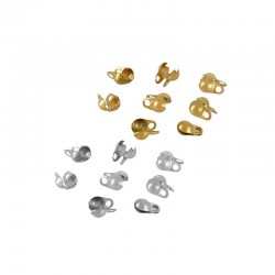 Stainless Steel 304 Clamshell Bead Tip (Calotte) 2.4mm