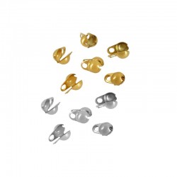 Stainless Steel 304 Clamshell Bead Tip (Calotte) 3.2mm