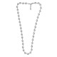Stainless Steel 304 Necklace Chain w/ Beads & Clasp 10mm