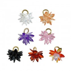 Zircon Charm Flower (~12mm)