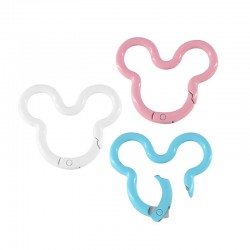 Fermoir Mousqueton en Zamak Souris 42 mm