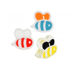 Acrylic Bead Bee 26x23mm (Ø3.8mm)