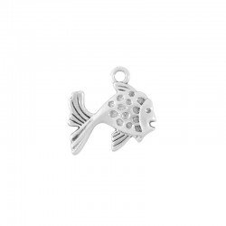 Zamak Charm Fish 18.5x17mm