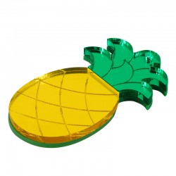 Plexi Acrylic Pendant Pineapple 31x55mm