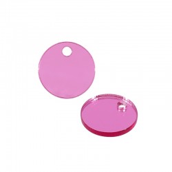 Plexi Acrylic Charm Round 14mm