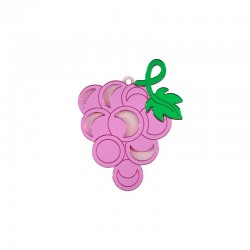 Wooden w/ Plexi Acrylic Pendant Grapes 41x52mm