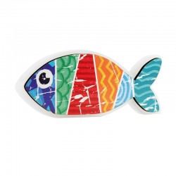 Wooden & Plexi Acrylic Deco Fish 125x51mm