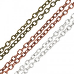 Steel Chain Oval Rings 2x3mm