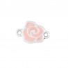 999° Silver Antique Plated/ Salmon