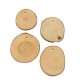 Wooden Pendant Irregular in Various Sizes ~45mm/5mm