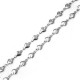 Ανοξείδωτο Ατσάλι 304 Αλυσίδα Καρδιά 5.5x5mm