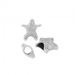 Zamak Slider Starfish 12x7mm (Ø5.2mm)