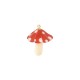 Acrylic Charm Mushroom 18x22mm