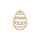 Pendentif œuf de Pâques en Bois 54x40mm