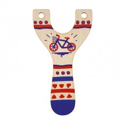 Wooden Pendant Sling w/ Bicycle 57x99mm
