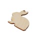 Wooden Pendant 60x52mm With Eye 6mm